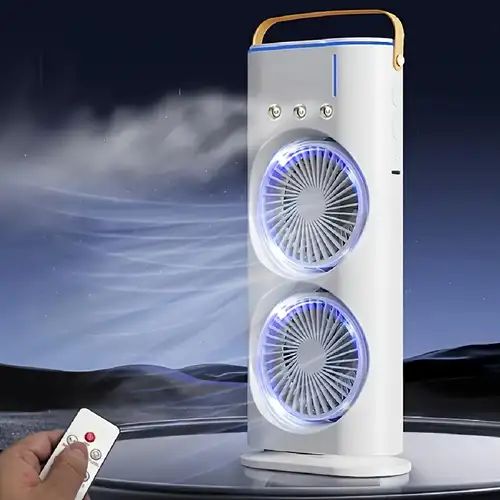 Mini Air Cooler Double Ended Spray Cooling Fan With Mist Humidifie